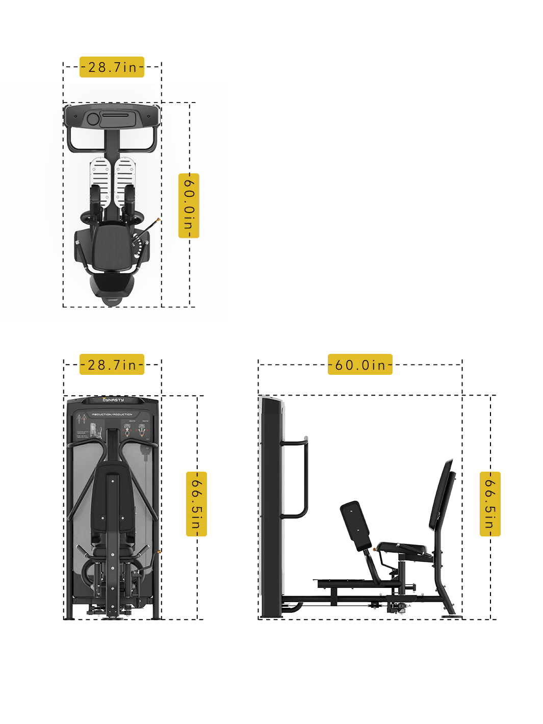 Abductor/aductor de cadera DRE8020