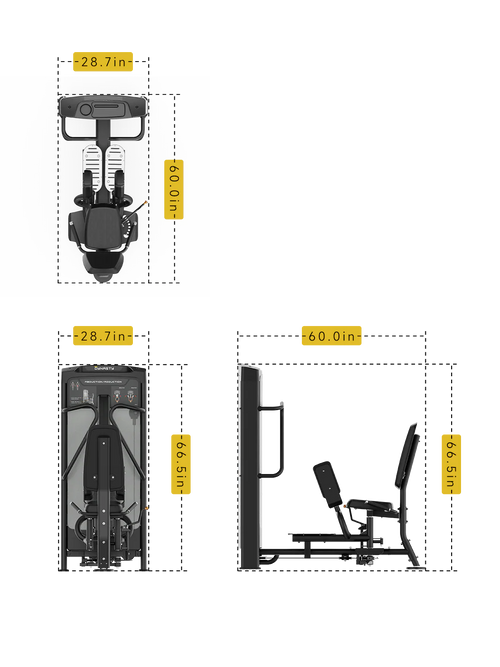 Abductor/aductor de cadera DRE8020